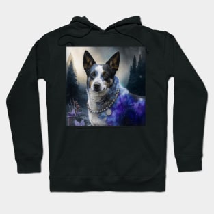 Enchanted Painting Of  Australian Cattle Dog Hoodie